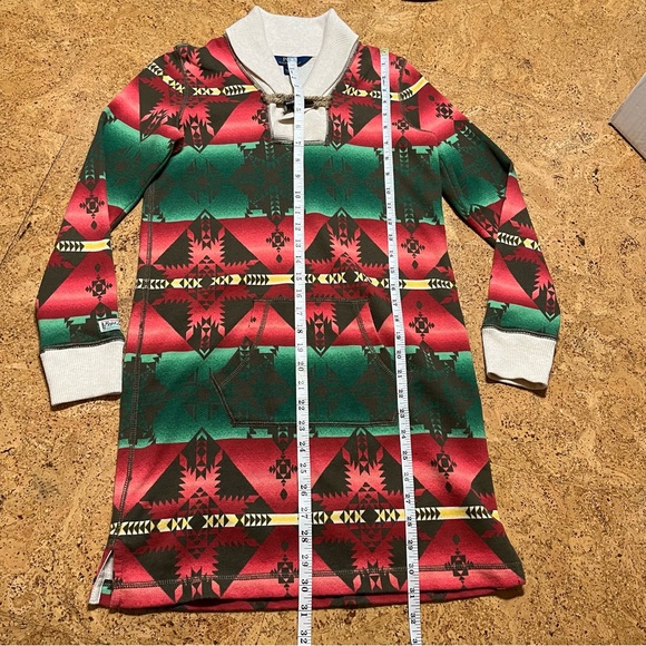 Polo Ralph Lauren Multicolor Aztec Dress with Toggle Sz L(12-14) - Picture 11 of 16